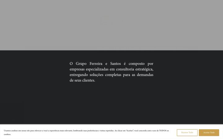 Screenshot of grupoferreiraesantos.com.br