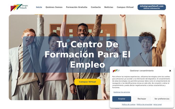 Screenshot of grupofidsoft.com
