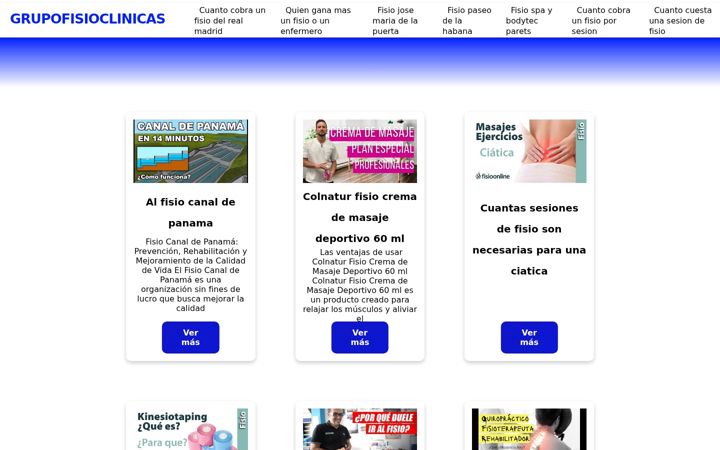 Screenshot of grupofisioclinicas.com.es