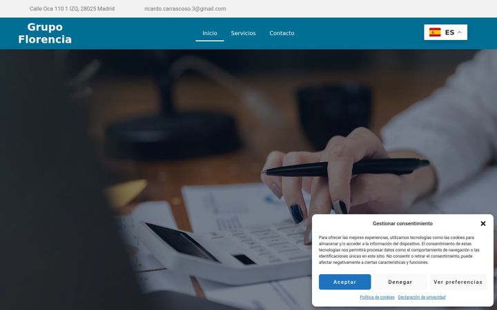 Screenshot of grupoflorencia.es