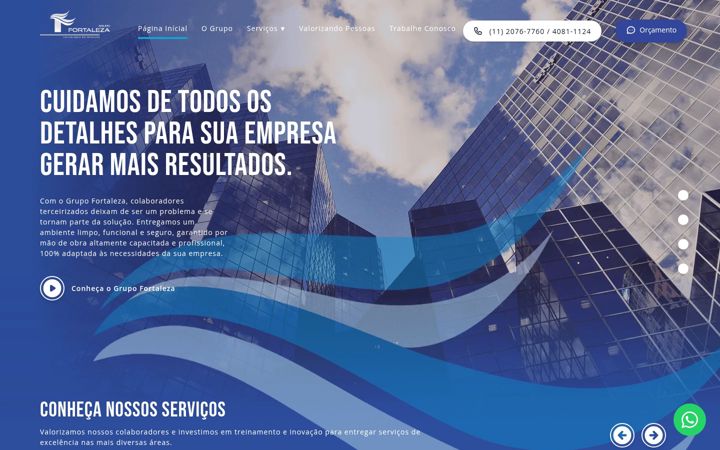 Screenshot of grupofortalezaserv.com