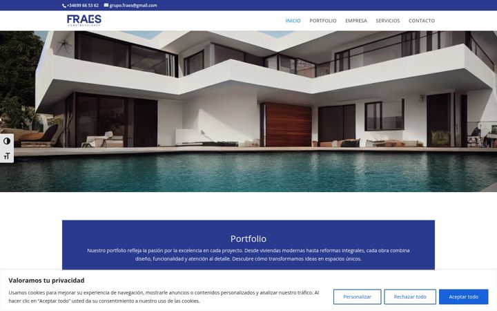 Screenshot of grupofraes.com