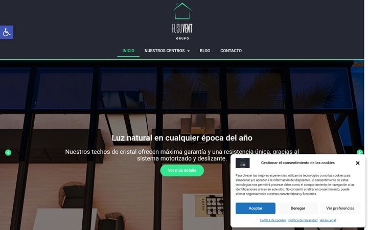 Screenshot of grupofusuvent.com