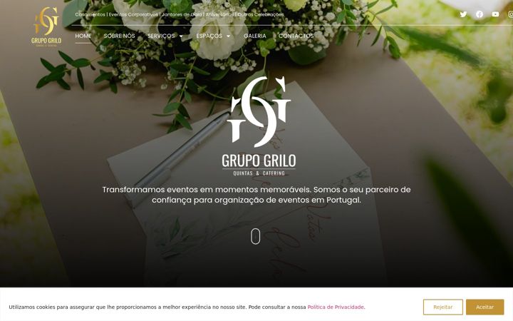 Screenshot of grupogriloeventos.com