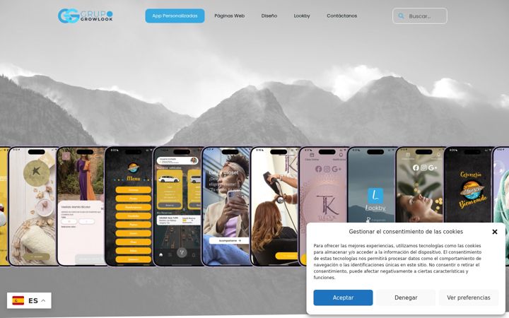 Screenshot of grupogrowlook.com