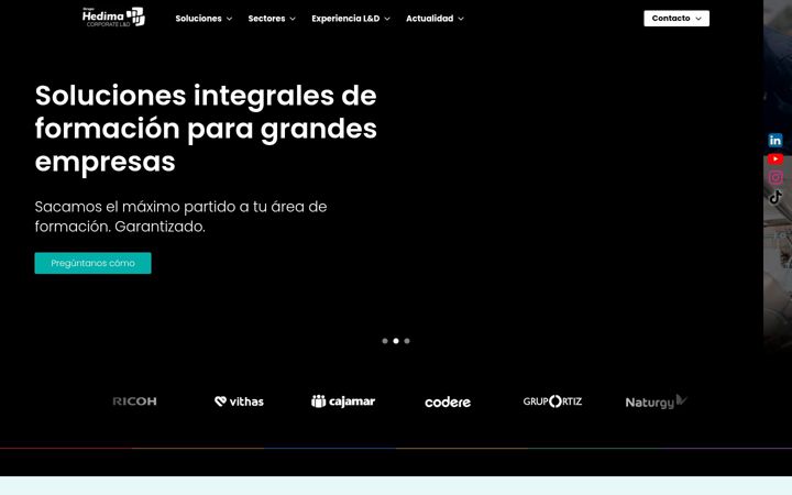 Screenshot of grupohedima.com