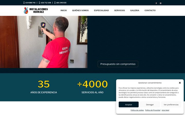 Screenshot of grupoherraez.es