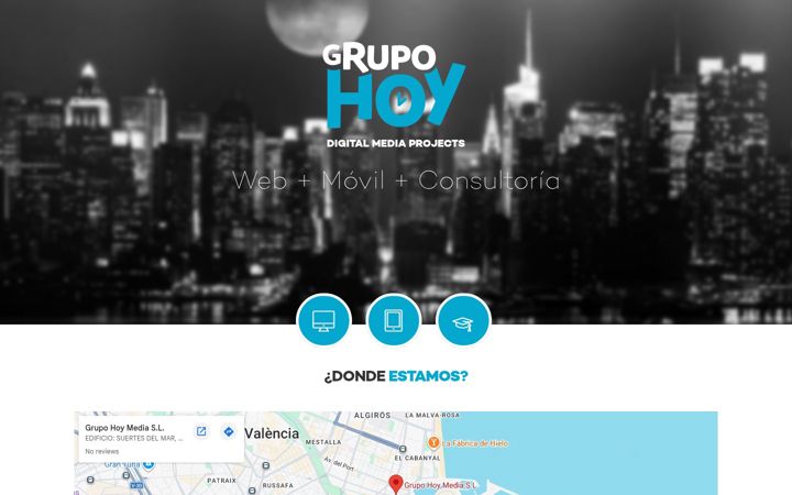 Screenshot of grupohoy.com