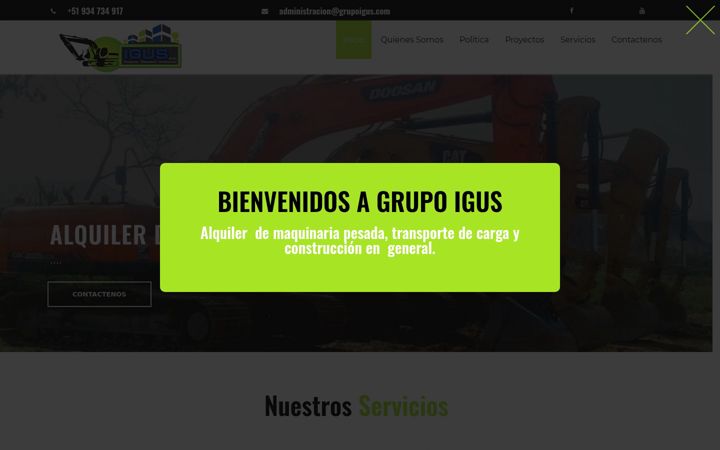 Screenshot of grupoigus.com