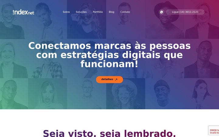 Screenshot of grupoindex.com.br