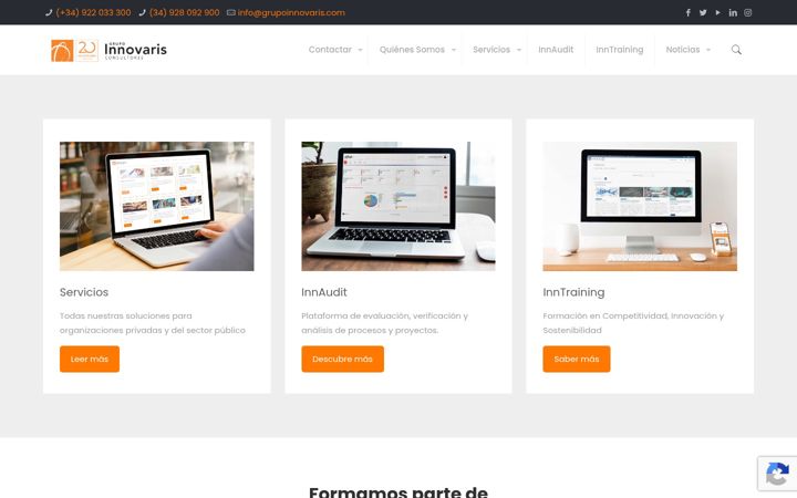 Screenshot of grupoinnovaris.com