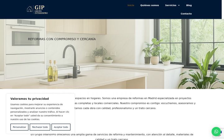 Screenshot of grupointeriorpro.com