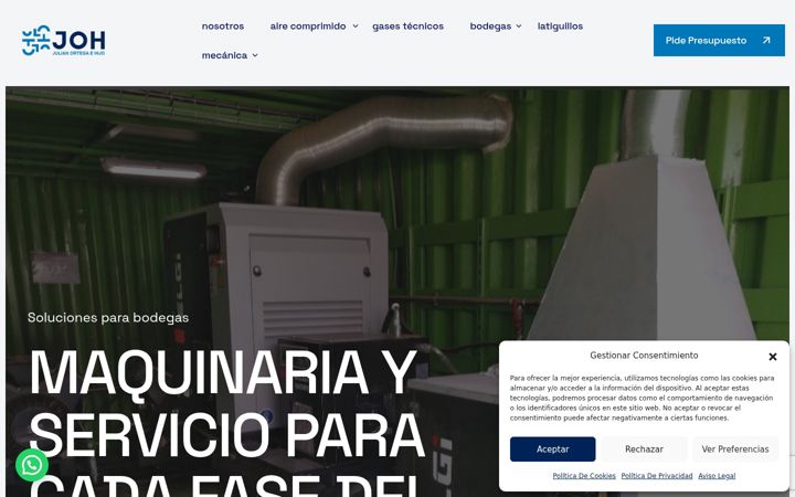 Screenshot of grupojoh.com