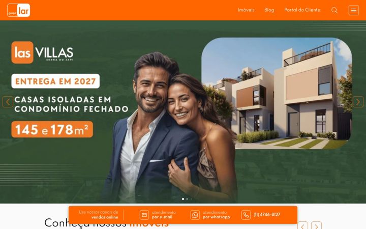 Screenshot of grupolar.com.br