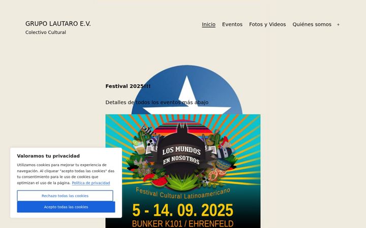 Screenshot of grupolautaro.org