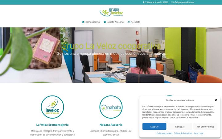 Screenshot of grupolaveloz.com