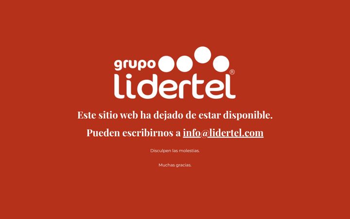 Screenshot of grupolidertel.com