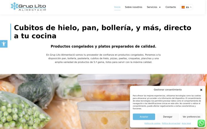 Screenshot of grupolitoalimentacio.com