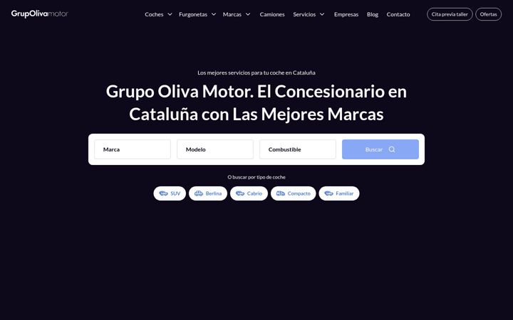 Screenshot of grupolivamotor.com