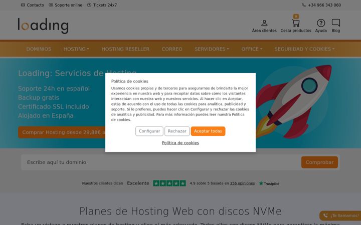 Ekrano kopija grupoloading.com