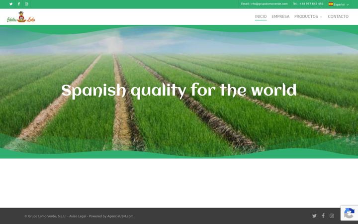 Screenshot of grupolomoverde.com
