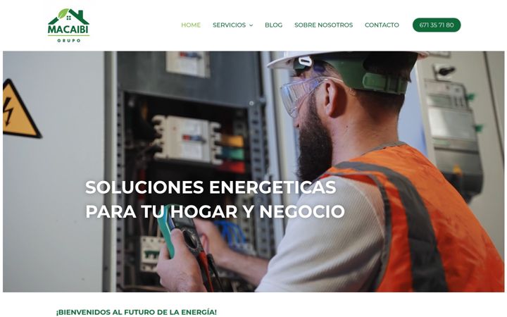 Screenshot of grupomacaibi.com