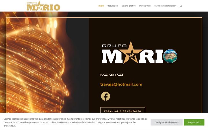 Screenshot of grupomario.com
