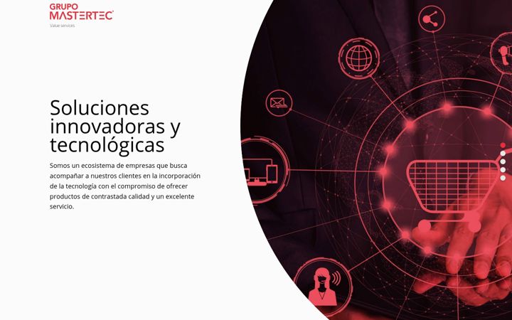 Screenshot of grupomastertec.es