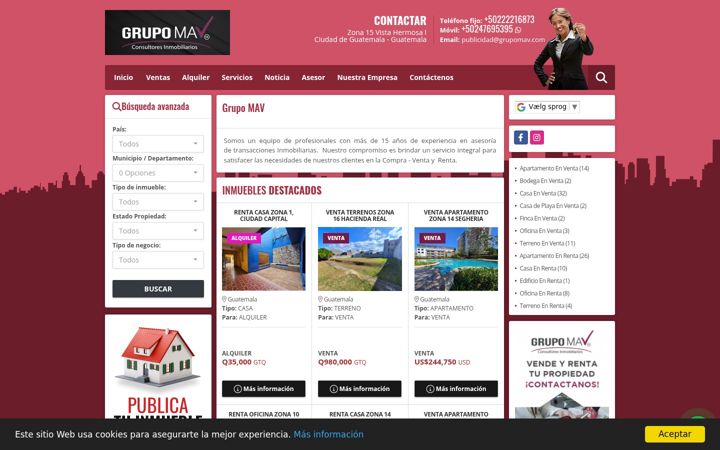 Screenshot of grupomav.net