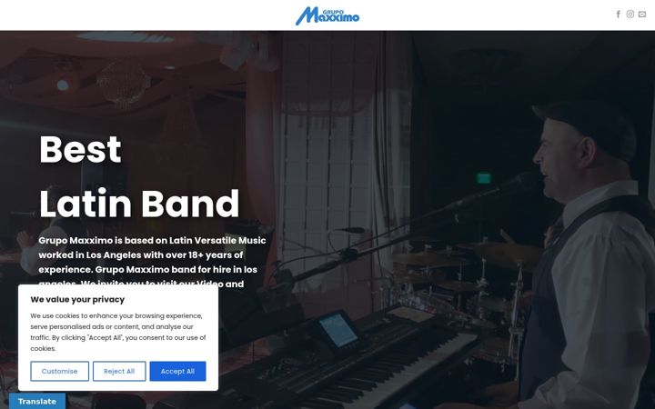 Screenshot of grupomaxximo.com