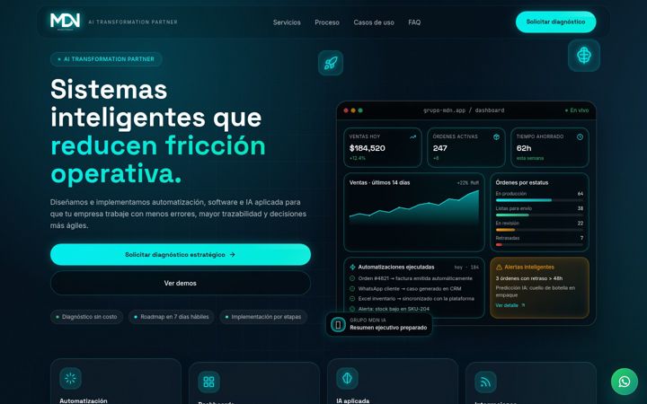 Screenshot of grupomdn.com