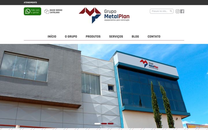 Screenshot of grupometalplan.com.br