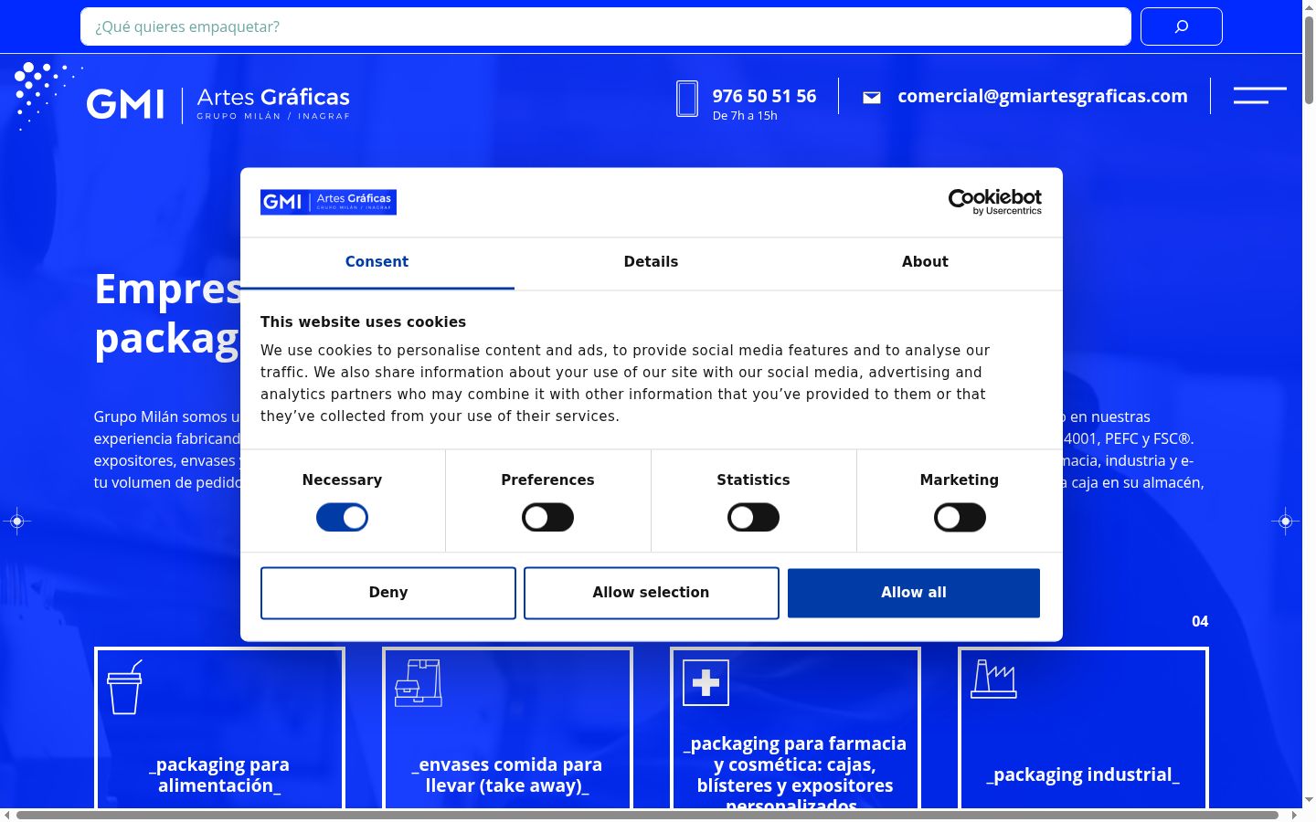 Screenshot tal-banner tal-kunsens muri qabel kwalunkwe interazzjoni