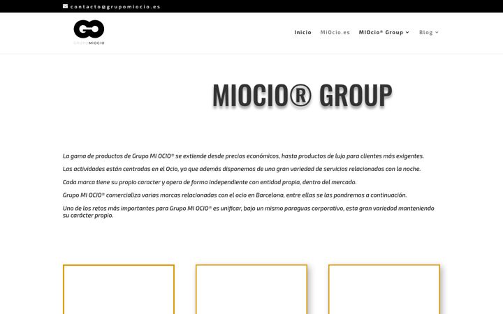 Screenshot of grupomiocio.es
