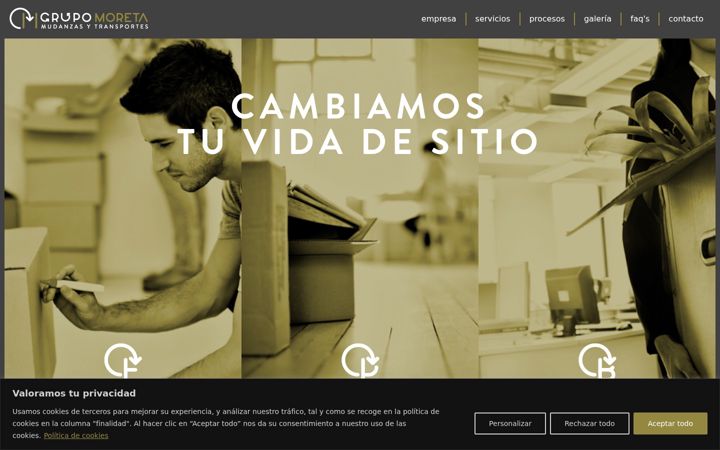 Screenshot of grupomoreta.es