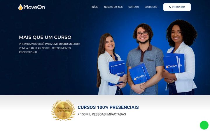 Screenshot of grupomoveon.com.br