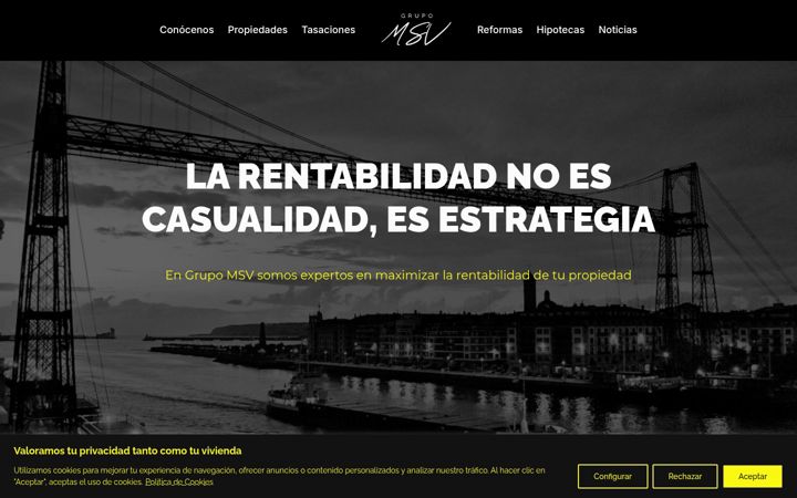 Screenshot of grupomsv.com