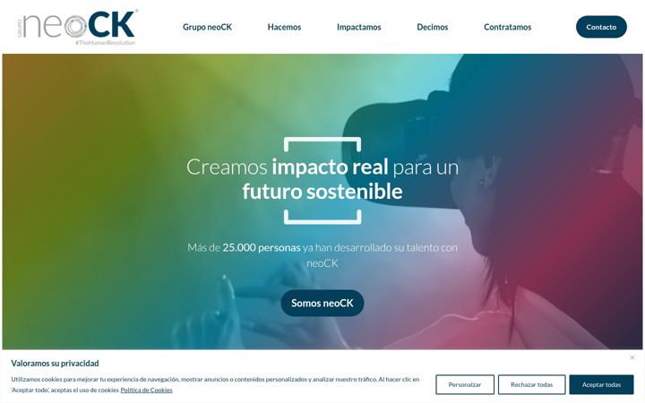 Screenshot of gruponeock.es
