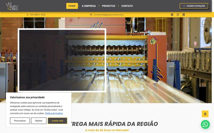 Screenshot of gruponobre.ind.br