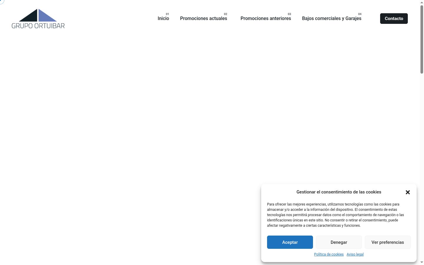 Képernyőkép a bármilyen interakció előtt megjelenő hozzájárulási bannerről
