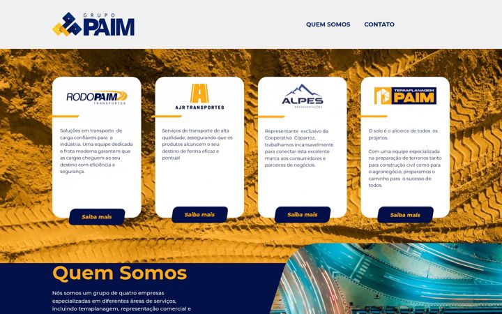 Screenshot of grupopaim.com.br