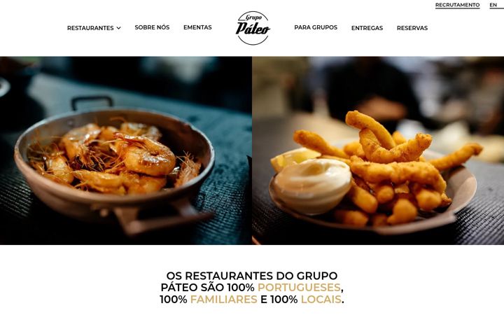 Screenshot of grupopateo.pt