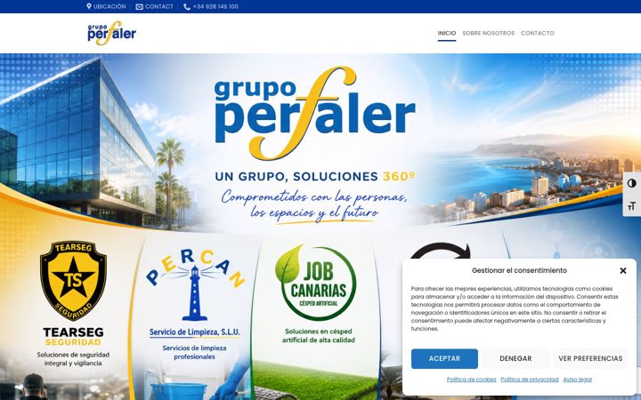 Screenshot of grupoperfaler.com