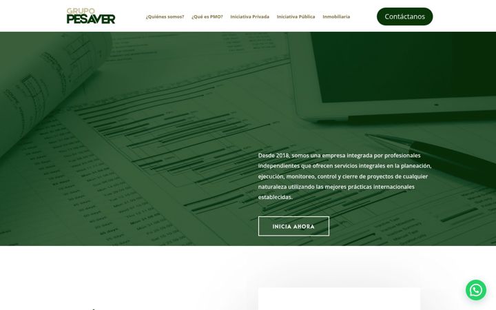 Screenshot of grupopesaver.com