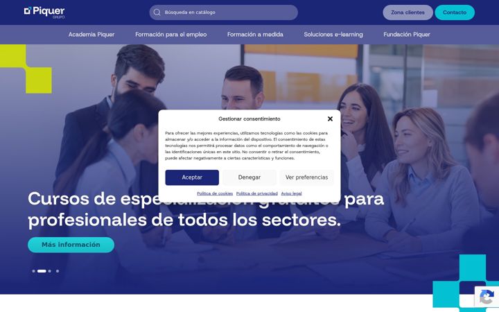 Screenshot of grupopiquer.com