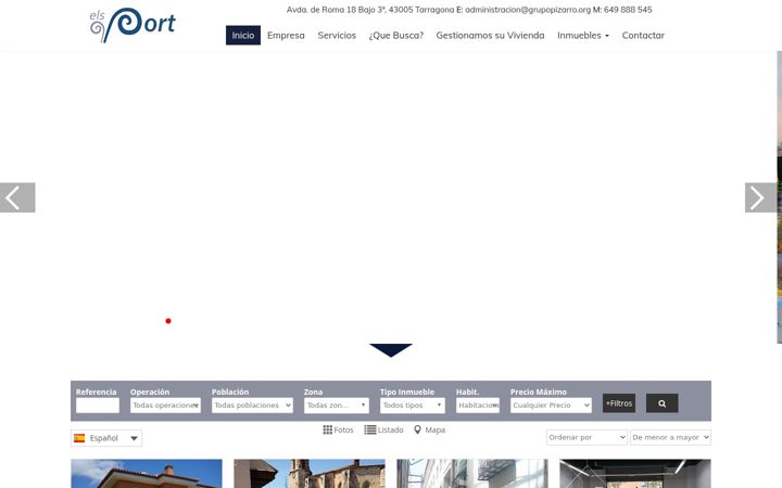 Screenshot of grupopizarro.org