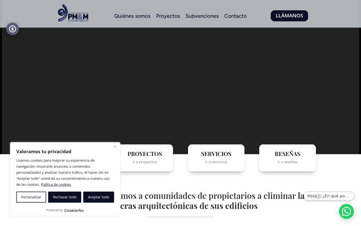 Screenshot of grupopmandm.com