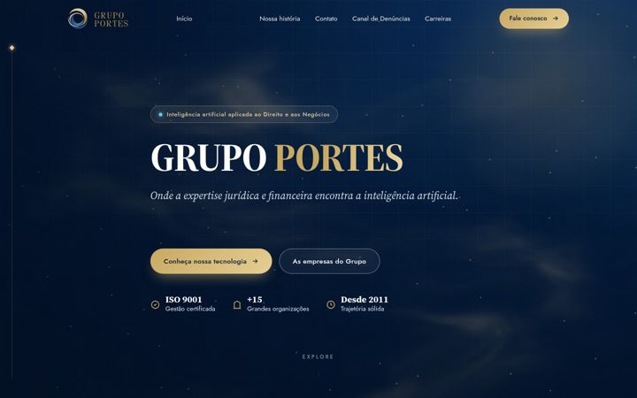 Screenshot of grupoportes.com.br