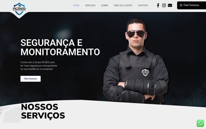 Screenshot of gruporcseg.com