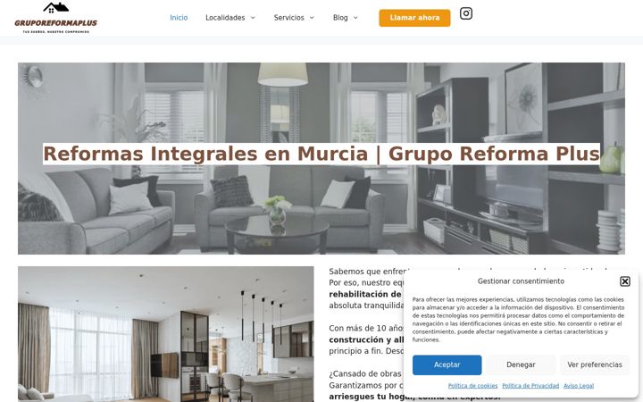 Screenshot of gruporeformaplus.com